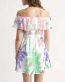 "Spring Daisy" - Off-the-Shoulder Dress