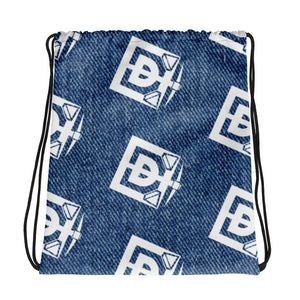 "Denim" - Printed - Drawstring bag