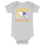 5 - Happy 1st Father's day - Baby short sleeve one piece