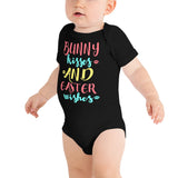 4 - Bunny kisses and Easter wishes - Baby short sleeve one piece