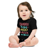 4 - Bunny kisses and Easter wishes - Baby short sleeve one piece