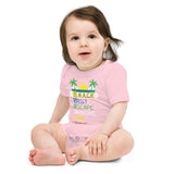 7_74 - B.E.A.C.H. Best Escape Anyone Can Have - Baby short sleeve one piece