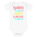 4 - Bunny kisses and Easter wishes - Baby short sleeve one piece