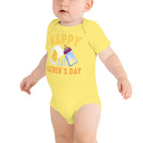 5 - Happy 1st Father's day - Baby short sleeve one piece