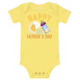 5 - Happy 1st Father's day - Baby short sleeve one piece