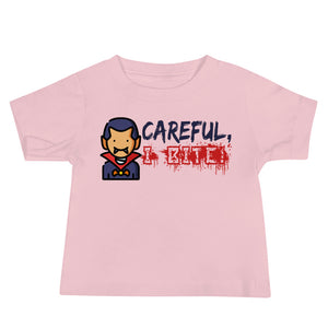 19 - Careful I bite - Baby Jersey Short Sleeve Tee