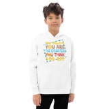 6_298 - The dumber you are, the smarter you think you are - Kids fleece hoodie