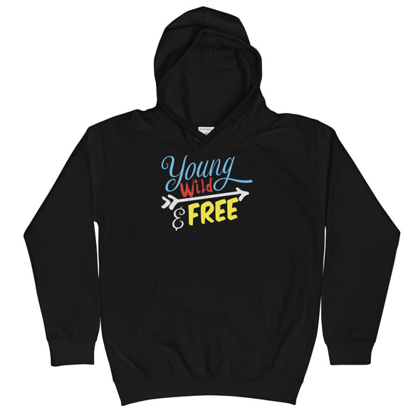 4_280 - Young wild and free - Kids Hoodie