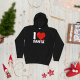 44 - I heart Santa - Kids Hoodie