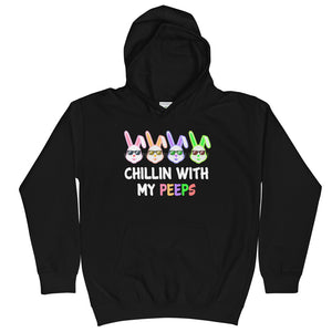 9 - Chillin' with my peeps - Kids Hoodie