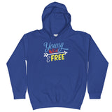 4_280 - Young wild and free - Kids Hoodie