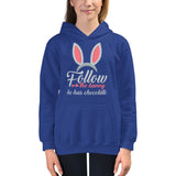 20 - Follow the bunny he has chocolate - Kids Hoodie