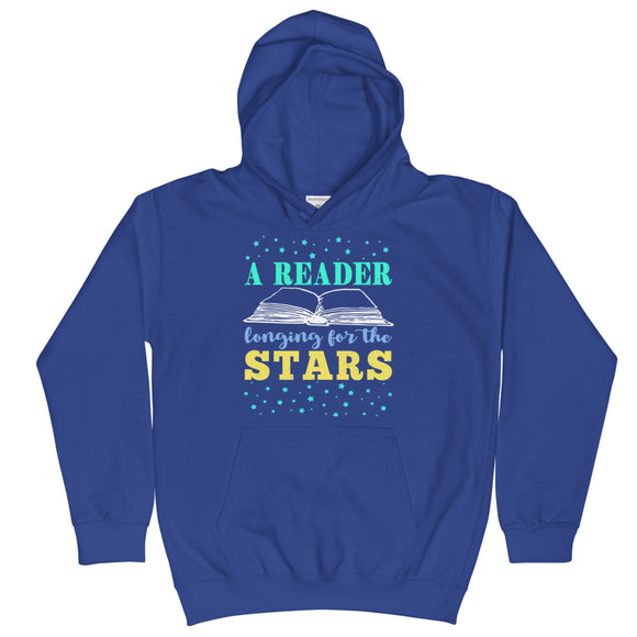 1_165 - A reader longing for the stars - Kids Hoodie