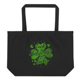 6_131 - Luck is believing you're lucky - Large organic tote bag