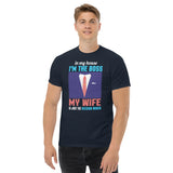 5_105 - In my house I'm the boss, my wife is just the decision maker - Men's heavyweight tee