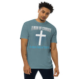 2_34 - A man of courage is also full of faith - Men’s premium heavyweight tee