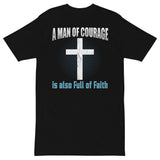 2_34 - A man of courage is also full of faith - Men’s premium heavyweight tee