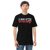 1_296 - A man after my own heart - Men’s premium heavyweight tee