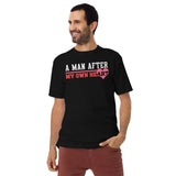 1_296 - A man after my own heart - Men’s premium heavyweight tee