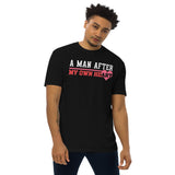 1_296 - A man after my own heart - Men’s premium heavyweight tee