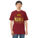 2_157 - By blood a king, in heart a clown - Men’s premium heavyweight tee