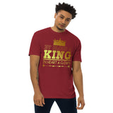 2_157 - By blood a king, in heart a clown - Men’s premium heavyweight tee