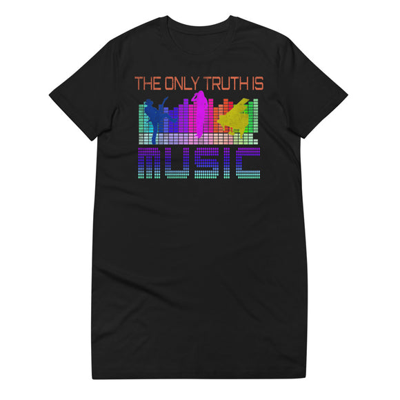 1_226 - The only truth is music - Organic cotton t-shirt dress