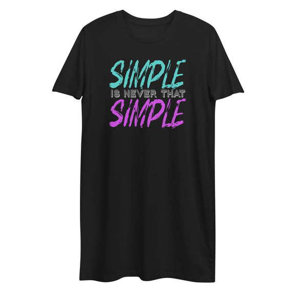 5_167 - Simple is never that simple - Organic cotton t-shirt dress