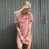 2_76 - I like the night. Without the dark we'd never see the stars - Organic cotton t-shirt dress