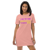 2_76 - I like the night. Without the dark we'd never see the stars - Organic cotton t-shirt dress