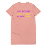 2_76 - I like the night. Without the dark we'd never see the stars - Organic cotton t-shirt dress