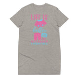 6_215 - Life is better in soft pajamas - Organic cotton t-shirt dress