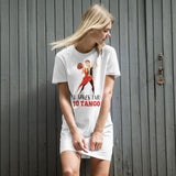 3_244 - It takes two to tango - Organic cotton t-shirt dress