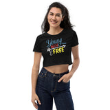 4_280 - Young, wild, and free - Organic Crop Top