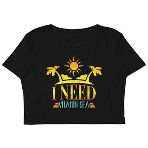 4_87 - I need vitamin sea - Organic Crop Top