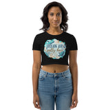 4_130 - Ocean air, salty hair - Organic Crop Top