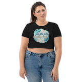 4_130 - Ocean air, salty hair - Organic Crop Top