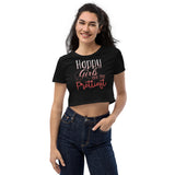 3_114 - Happy girls are the prettiest - Organic Crop Top