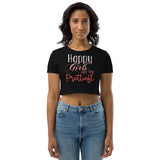 3_114 - Happy girls are the prettiest - Organic Crop Top