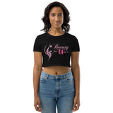 3_297 - Beauty has "u" in it - Organic Crop Top