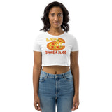 3_179 - Be nice share a slice - Organic Crop Top