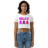 4_59 - Relax and renew your mind - Organic Crop Top