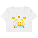 4_87 - I need vitamin sea - Organic Crop Top