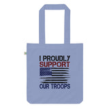 3 - I proudly support our troops - Organic fashion tote bag