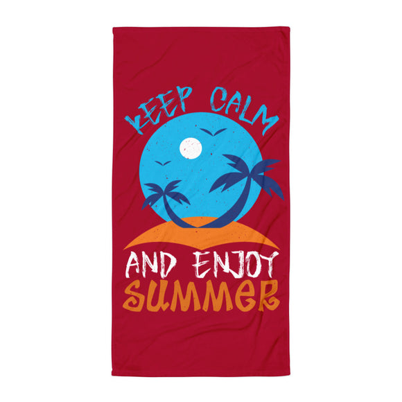 3_183 - Keep calm and enjoy summer - Towel