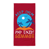 3_183 - Keep calm and enjoy summer - Towel