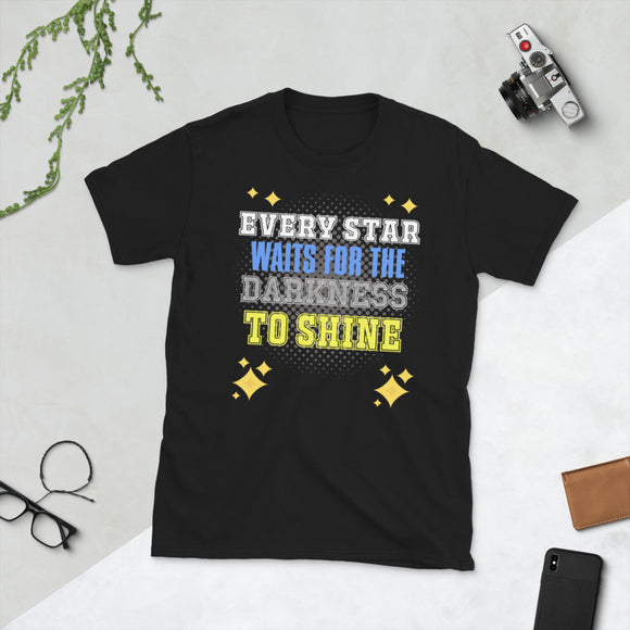 2_80 - Every star waits for the darkness to shine - Short-Sleeve Unisex T-Shirt