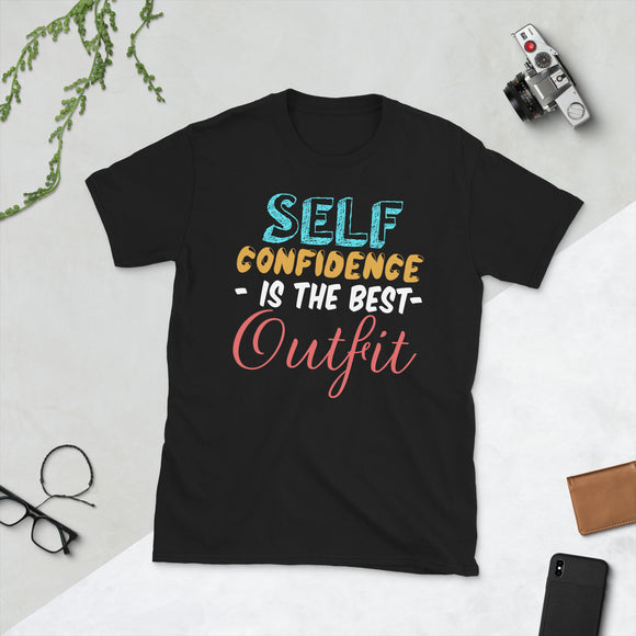 3_252 - Self-confidence is the best outfit - Short-Sleeve Unisex T-Shirt