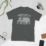 6_18 - Salute a veteran - Short-Sleeve Unisex T-Shirt