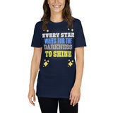 2_80 - Every star waits for the darkness to shine - Short-Sleeve Unisex T-Shirt